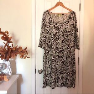 Sigrid Olsen floral midi dress